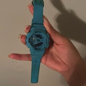 g shock gma s110cc blue watch in great condition needs new battery to operate